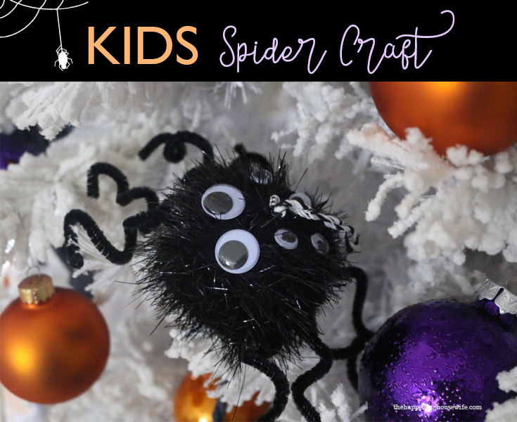 DIY Halloween Giant Spider Craft