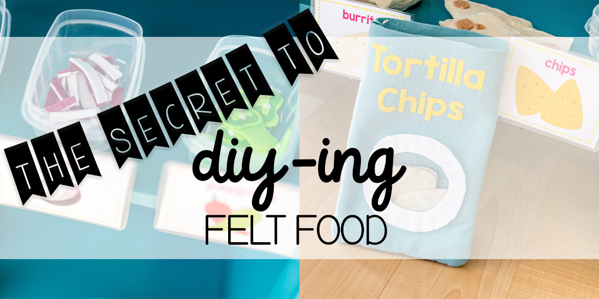 The Secret to DIY Felt Food! + FREE Taco Shack Printable Set!