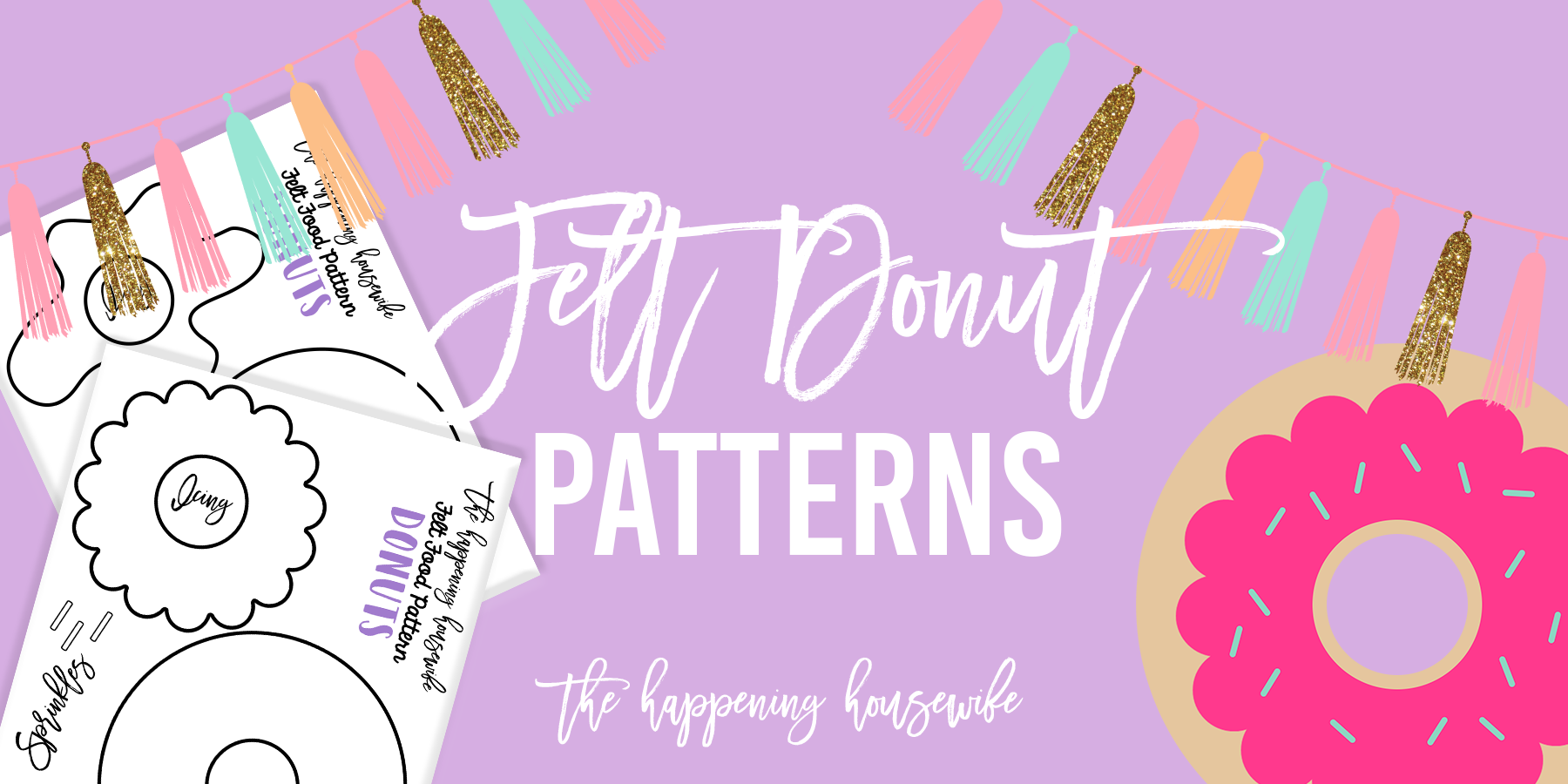 felt donut patterns header