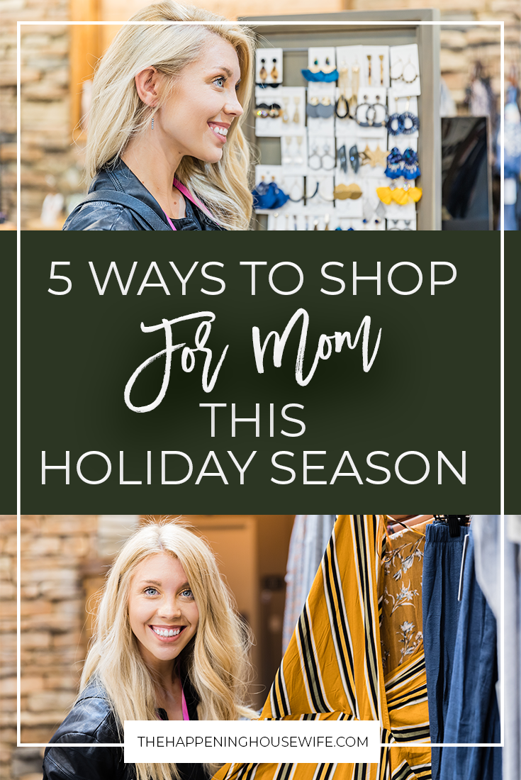 5 Ways to Shop for Mom This Holiday Season!! Gift Ideas for Moms! 5 AWESOME gift ideas for Moms! #momgifts #mom #momstyle #giftguide #giftideas