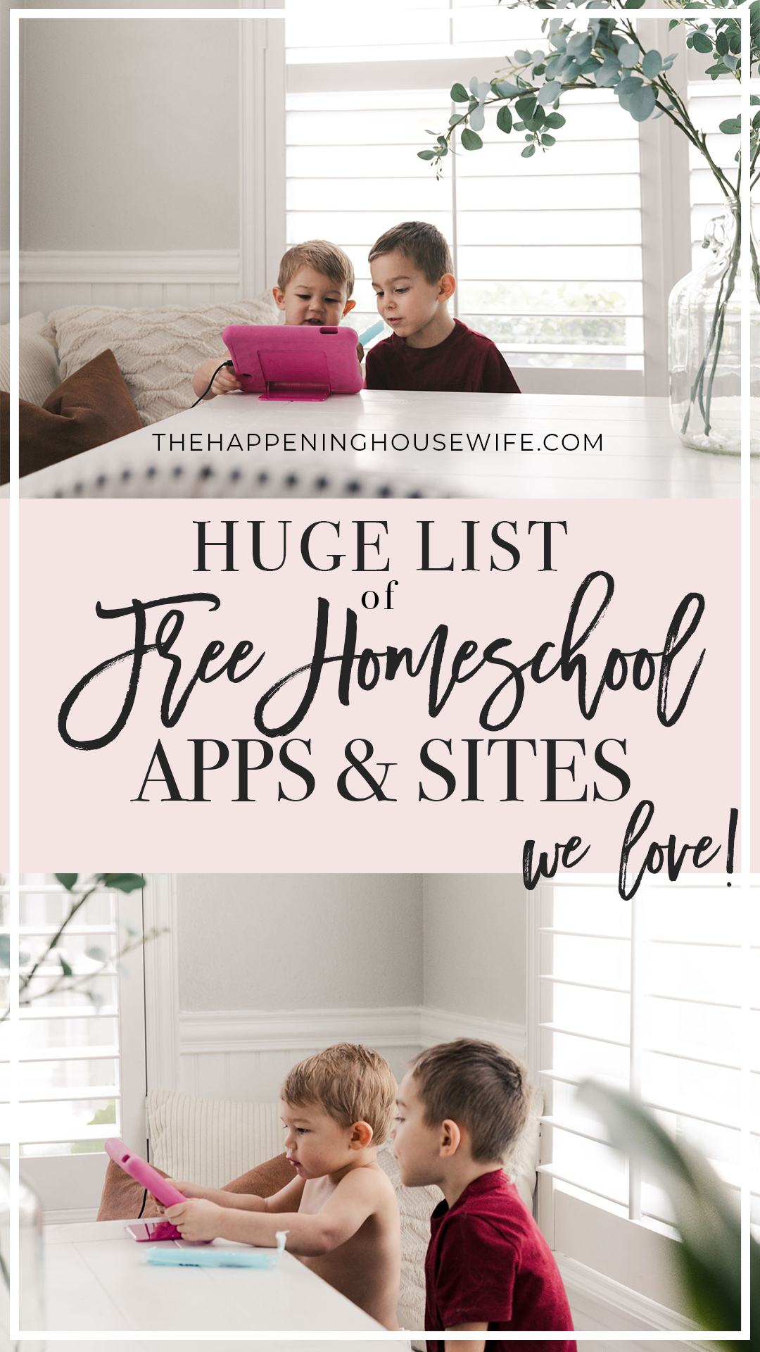 HUGE List of FREE Homeschooling apps and sites for kids!!