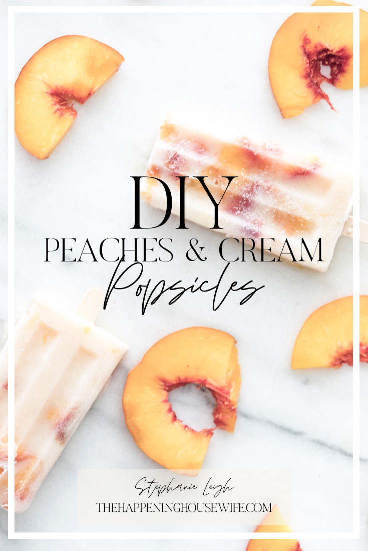 Vegan Peaches & Cream Popsicles