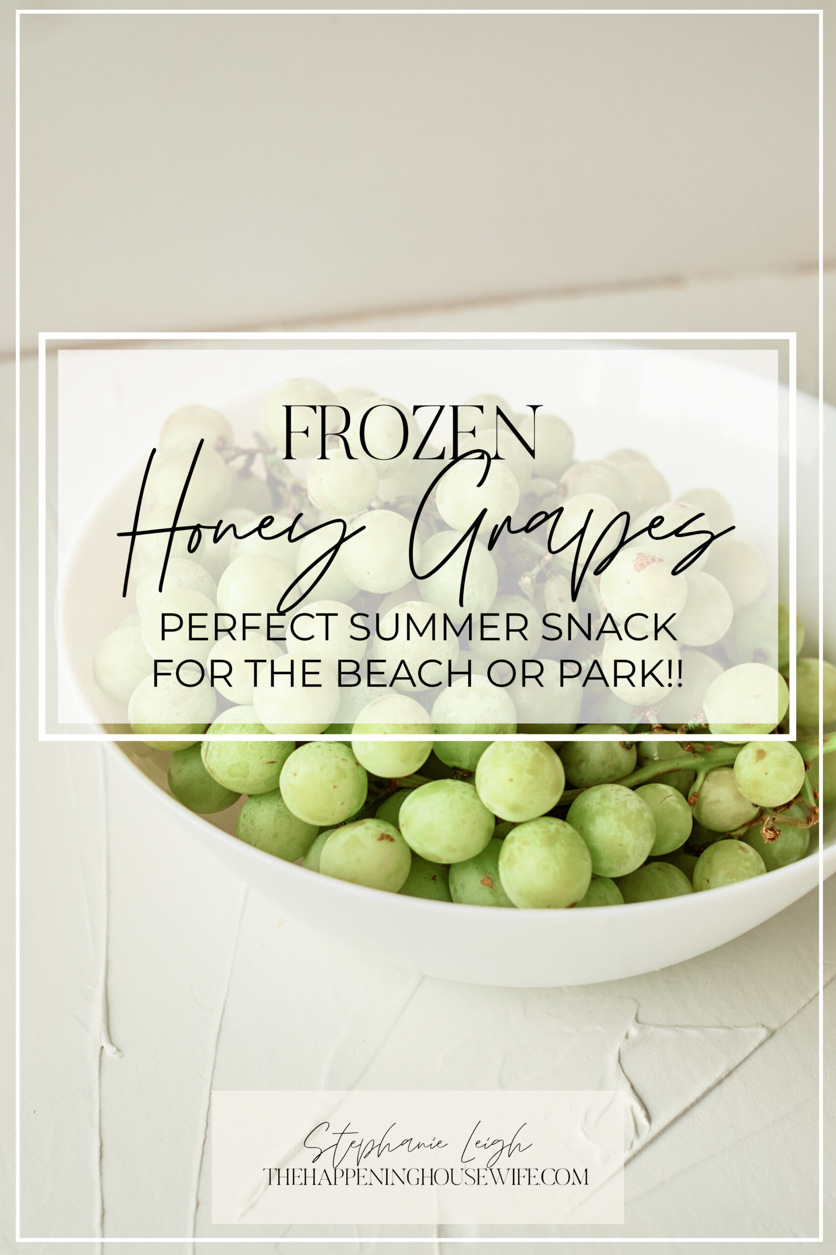Frozen Honey Grapes- The PERFECT Beach Snack! How to make frozen grapes! The BEST beach and Summer snack!!