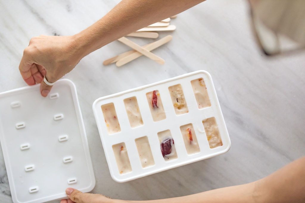 Vegan Peaches & Cream Popsicles