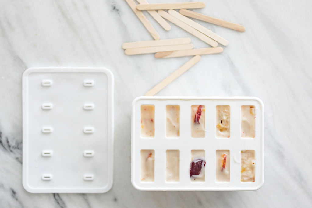 Vegan Peaches & Cream Popsicles