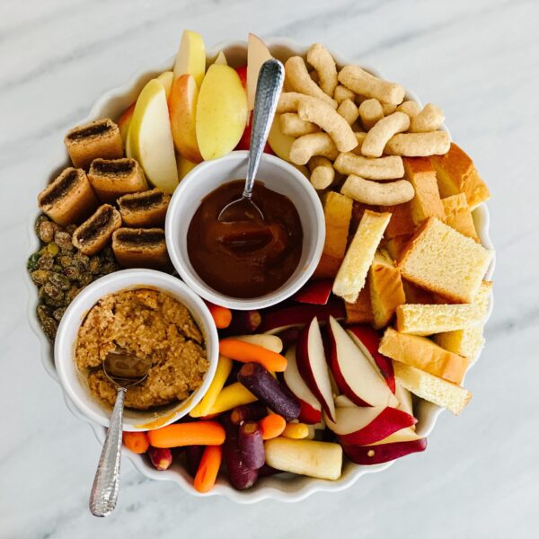 Deconstructed PB&J Snack Board for Kids