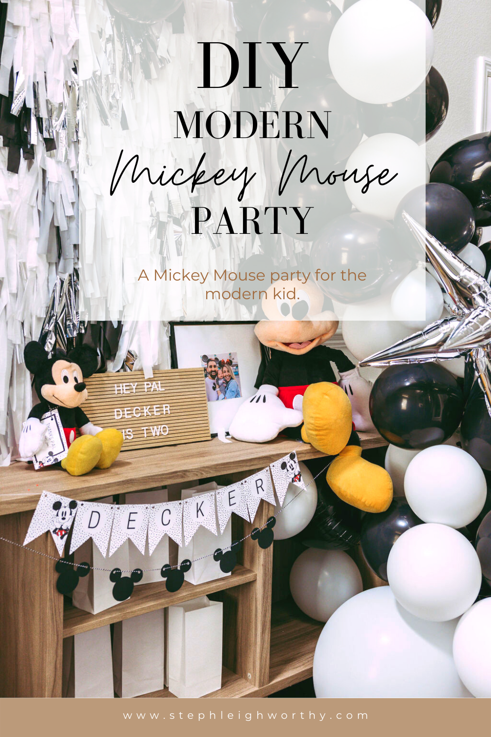 Modern Mickey Mouse Party Ideas